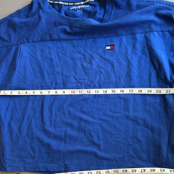 Tommy Hilfiger Short Sleeve Crop Tee - Size Large NWT - Picture 8 of 11